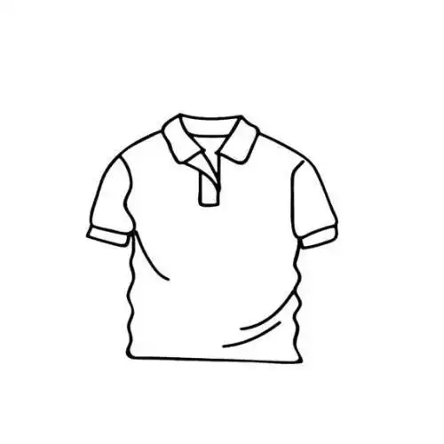 儿童t恤衫简笔画