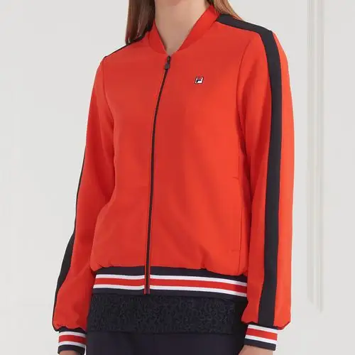 斐乐女装时尚百搭潮流女款运动休闲领女式外套梭织外套