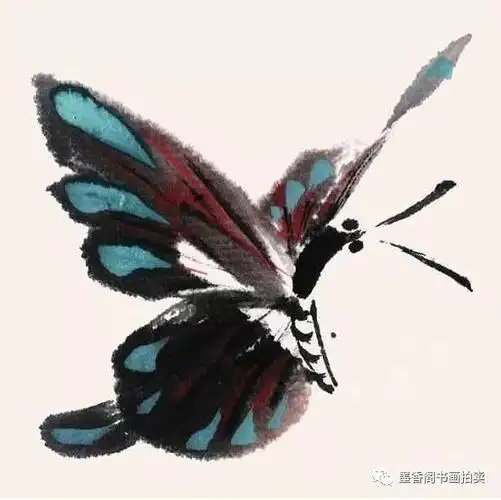 写意蝴蝶的画法用来补景是一绝精品