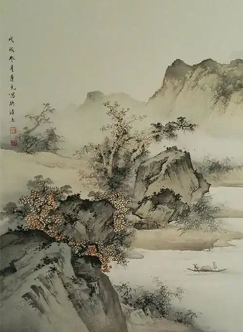 讴歌美丽新时代挥毫泼墨山河川天津著名山水画家孙连元创作长江万里图