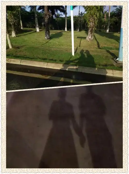喜欢在晚饭后和你牵手散步,一起感受身边的风吹过,就这样静静的和你