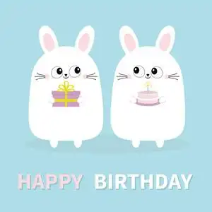 可爱的卡瓦伊卡通人物. 婴儿贺卡模板. 蓝色背景. 平面设计. 向照片