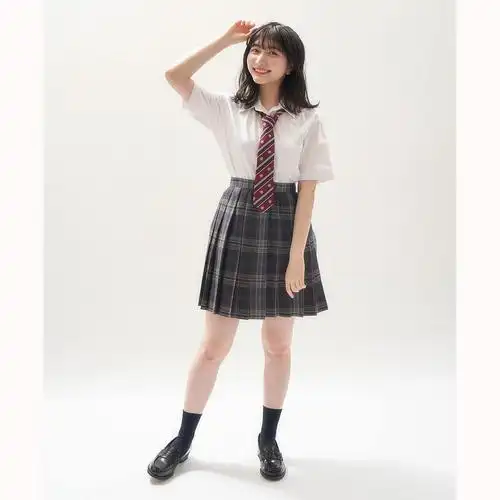 学生女生短袖立领校服制服高中生包邮日本百搭衬衫