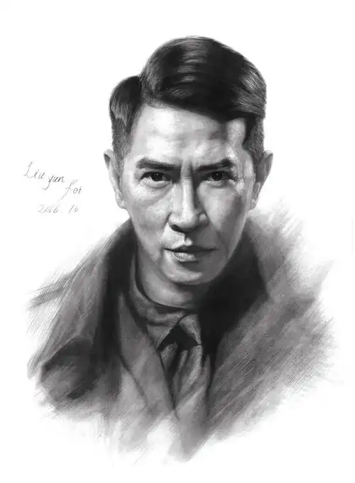 牛b的素描人物肖像画-书画-就爱阅读网