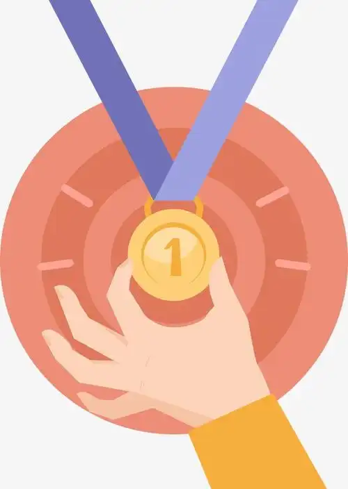 奖杯卡通矢量手绘可改色第一名【免抠元素png】-90设计网