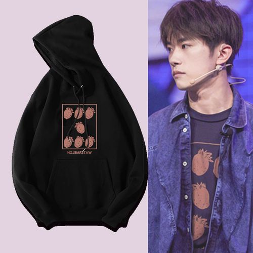 这就是街舞2易烊千玺同款潮连帽卫衣男女大佬千纸鹤情侣应援衣服