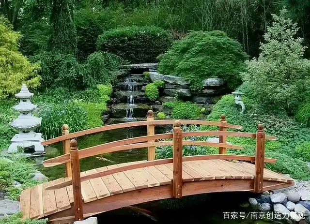 小桥流水人家,庭院景观桥怎么设计好看?