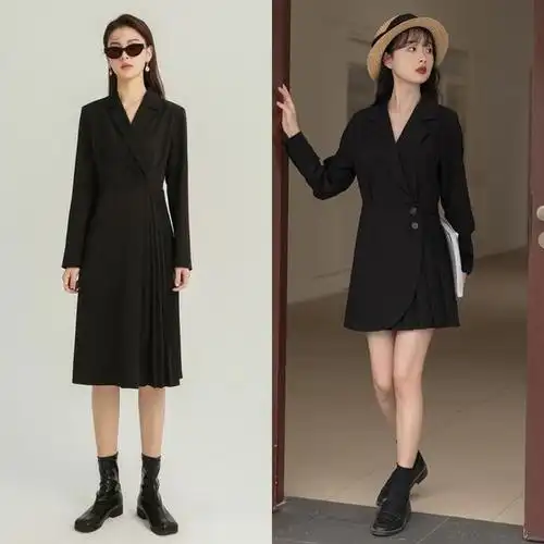 今年夏天这样穿"西装裙",既利落又正式,配对鞋子显气场