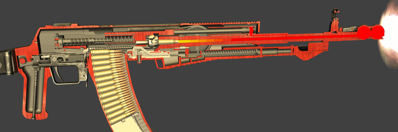 直接射出两发子弹,他主要的目的就是让射手还没感受到第一发的后坐力