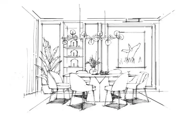 活动  【马克笔手绘】室内手绘线稿05