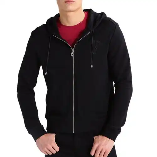 versacecollection范思哲男装连帽外套v800698vj00358v1008黑色xl