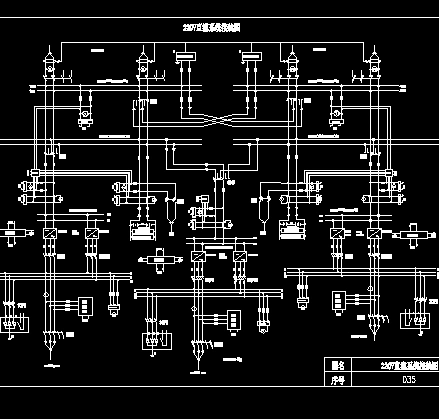 某工厂厂区电气接线系统图