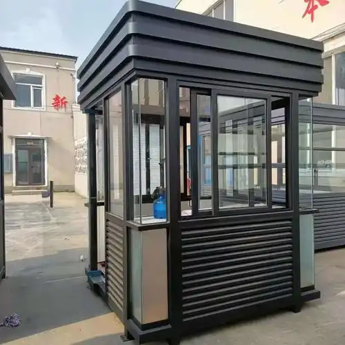 鞍山养老院门卫岗亭可定制成品不锈钢岗亭活动房均可发货