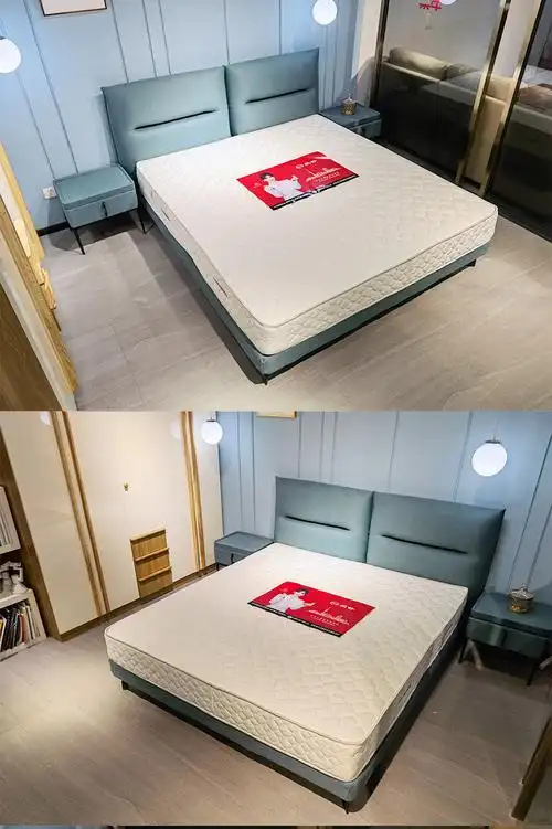 上海爱舒床垫高硬护脊青少年儿童席梦思弹簧椰棕垫舒恬995型定制_爱舒