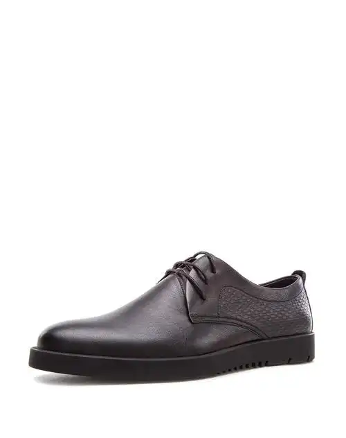 潮流男士皮鞋平底男士压花休闲皮鞋