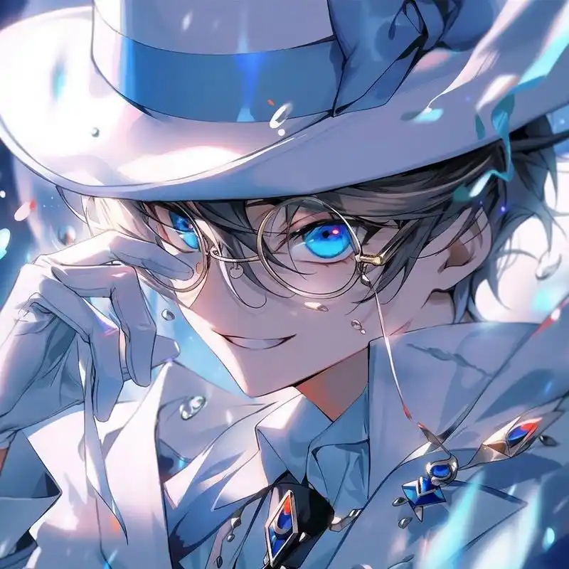 midjourney | 动漫头像盗胸盗基德7515 96关键词:kaito kid