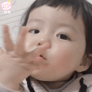 萌娃丸子妹表情包动图