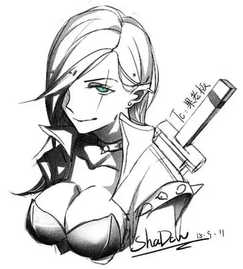 简笔画 手绘 素描 线稿 600666卡特琳娜|插画|插画习作|孤傲的猫