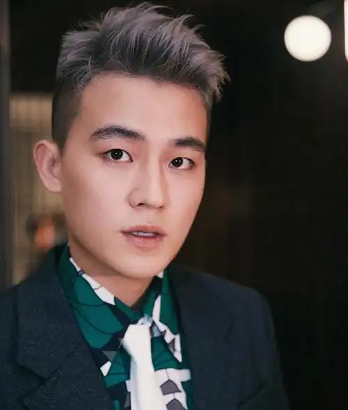 我们来看欧豪的这个造型,首先令人眼前一亮的就是欧豪的发型了,在印象