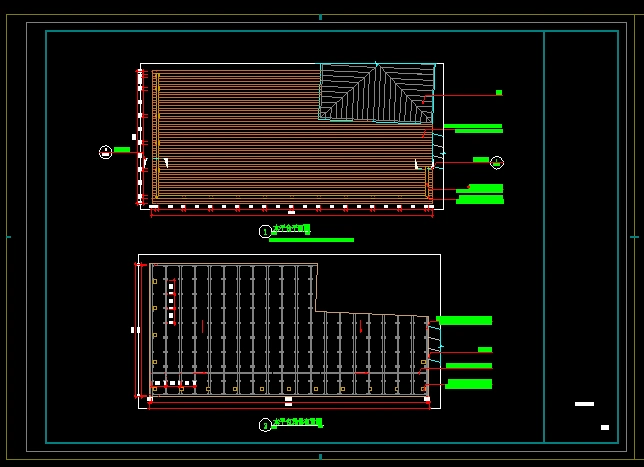 防腐木平台施工图cad整套图纸原创