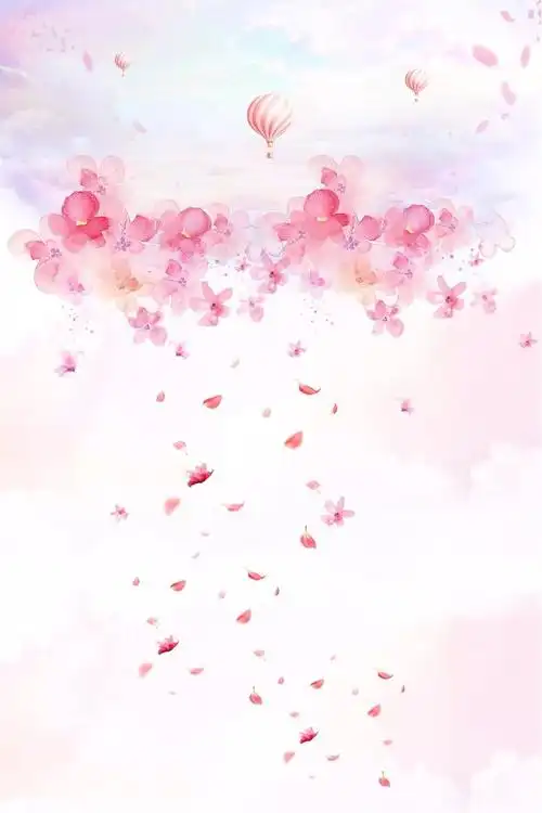 234唯美浪漫樱花节素材粉色桃花ps平面设计画报海报psd背景模板