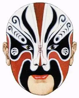 诸葛亮京剧脸谱简笔画