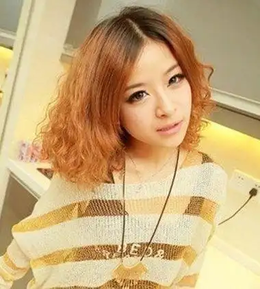 短发玉米烫发发型 短发烫玉米须发型设计图片(3)