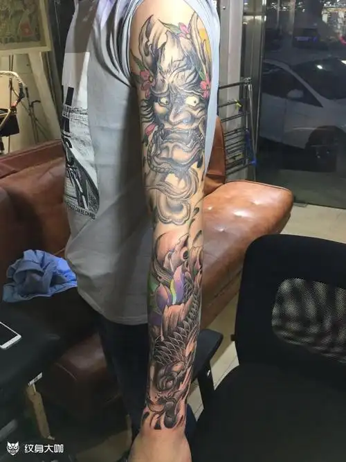 花臂完成大臂般若恢复中