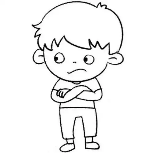 小男孩简笔画图片 简单可爱小男孩怎么画手绘