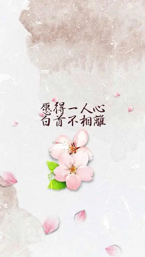 愿得一人心,白首不相离