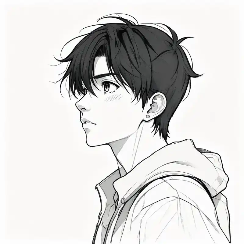 酷飒风男生头像,黑白素描系列 这组黑白素描风的男生头像真的太有感觉