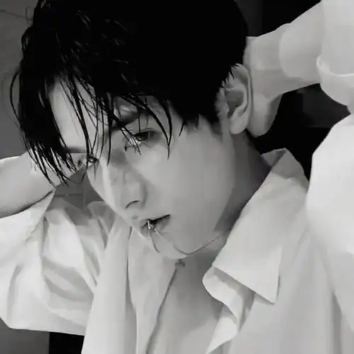 优质男头黑白头像