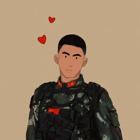 兵哥哥头像手绘