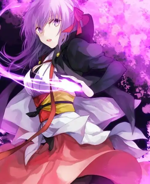 动漫美图:fate系列紫发少女间桐樱,可爱高清壁纸分享