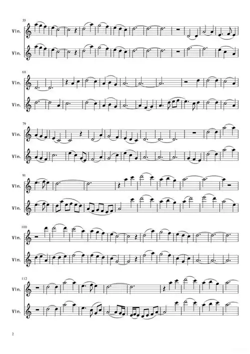 斯卡布罗集市(双小提琴)简谱 - 曲谱歌词网