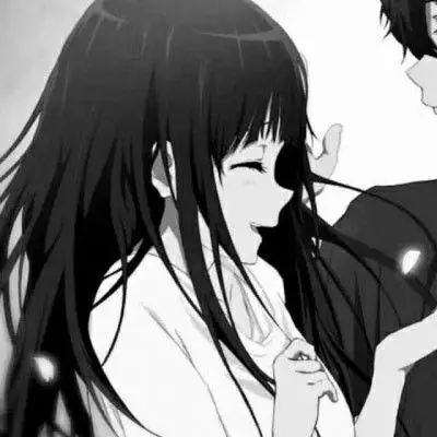 动漫情头一男一女冷酷黑白头像