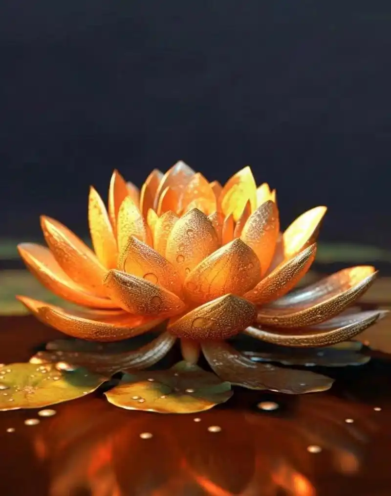 金色莲花,见者好运#我要上热门