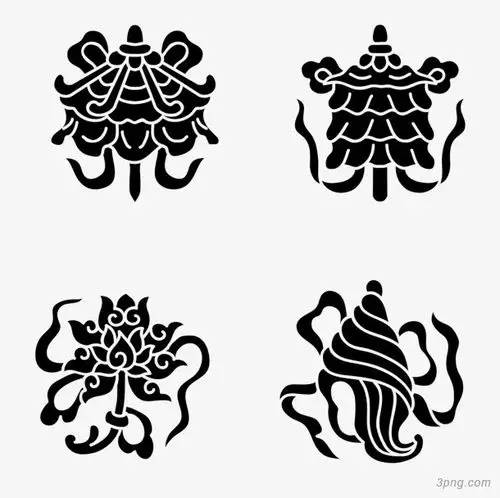 佛教的纹身png素材透明免抠图片-其他元素