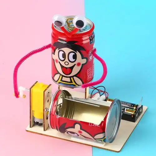 小学生科技小制作发明马达玩具手工diy材料科学实验烧烤机器人袋装小