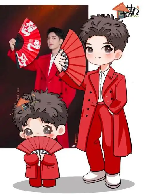 q版肖战太萌了,但本人更可爱