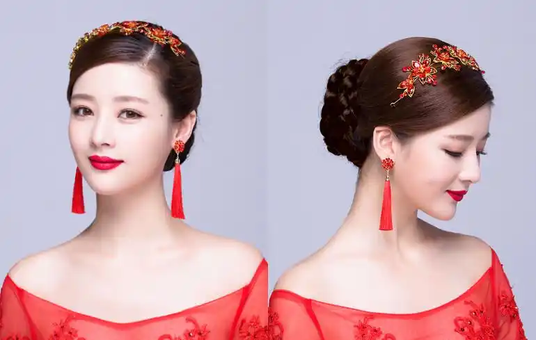 唯美浪漫的新娘盘发发型2021新款式