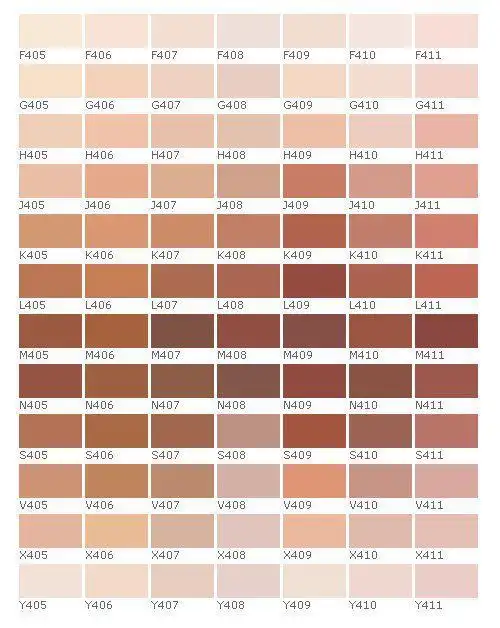 【绘画参考】超实用的皮肤色卡素.