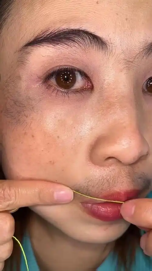 教你养出长睫毛#女生用这个东西小胡子来了