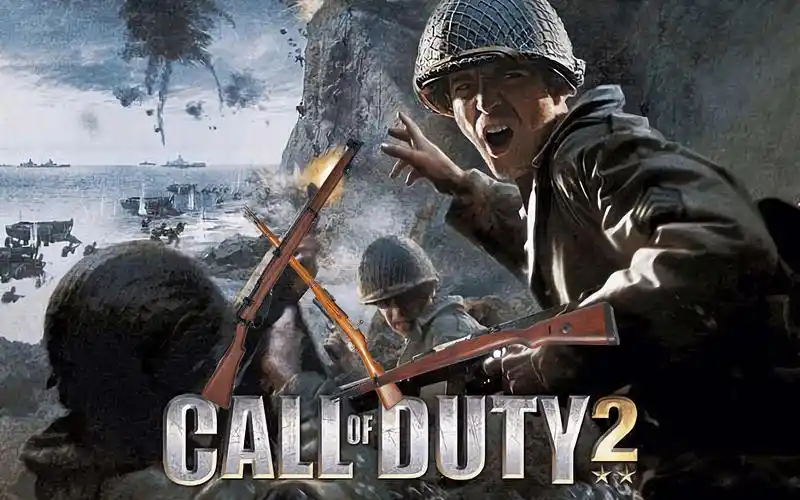 【月明】《使命召唤2》老兵难度栓动步枪沉浸式通关流程:美军-d-day