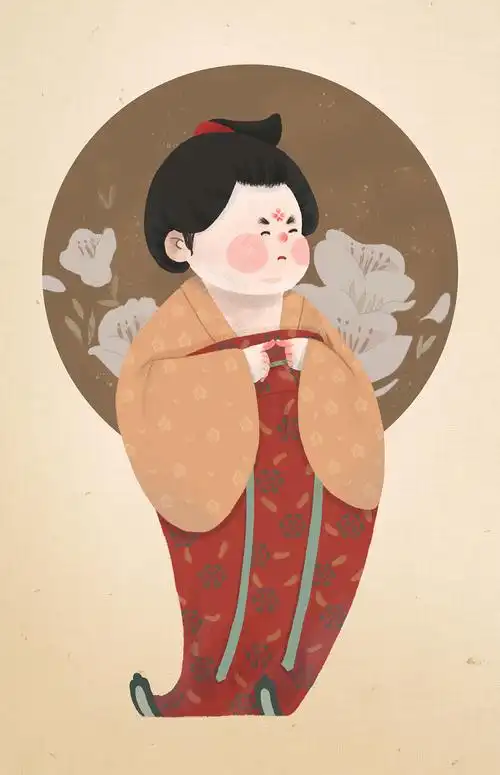 唐朝仕女图|插画|创作习作|许小露露 - 原创作品 - 站酷 (zcool)