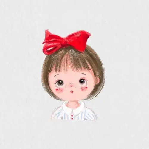 手绘小女孩头像超萌图片高清超萌的手绘可爱头像女生头像