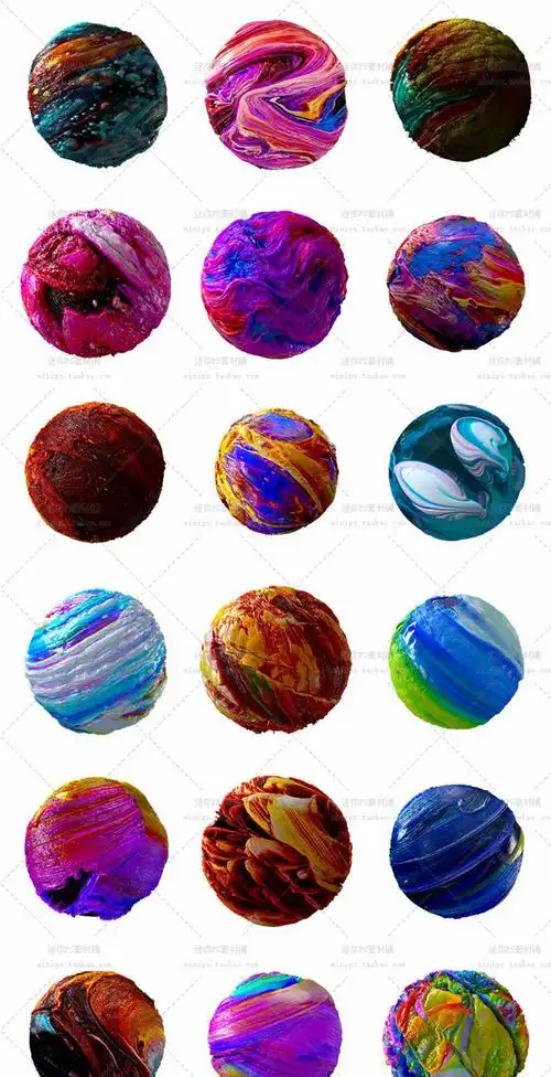 174号3d球形材质星球创意海报背景装饰元素png免抠平面ps设计素材