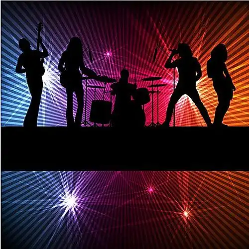 搜图123 广告背景 > 激情狂欢乐队背景素材 激情  狂欢  乐队  海报