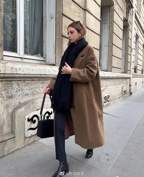 时尚博主穿什么##时尚街拍#欧美时尚博主的秋冬大衣穿搭look合集吵