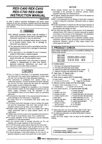 温度控制器英文说明书